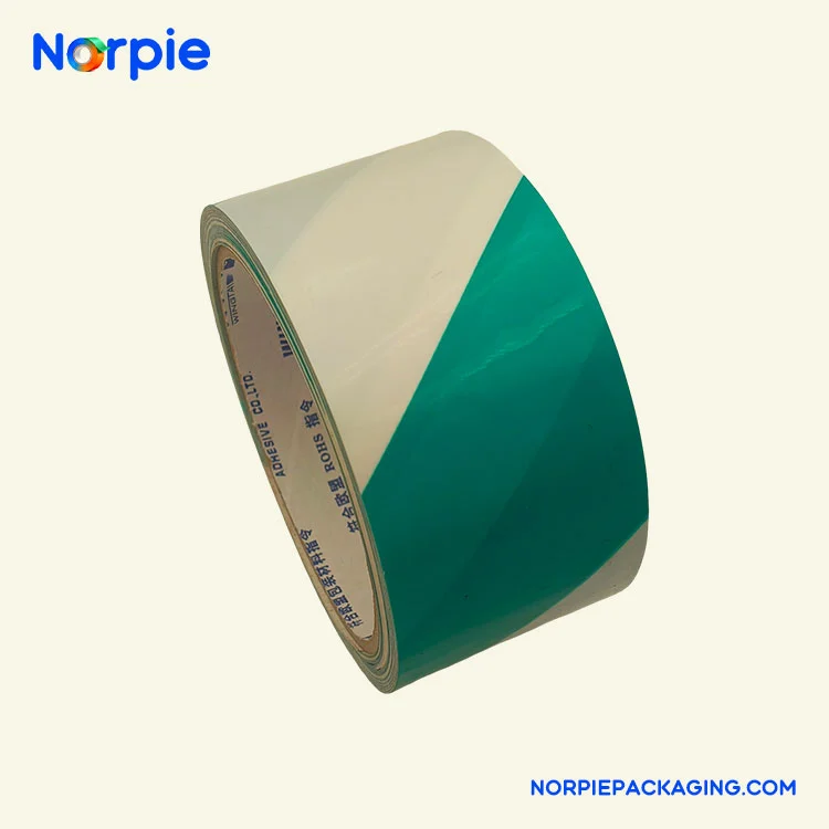 Зелено-біла попереджувальна стрічка